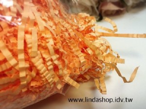 PR003彩色紙絲 粉橘～每包10g20元